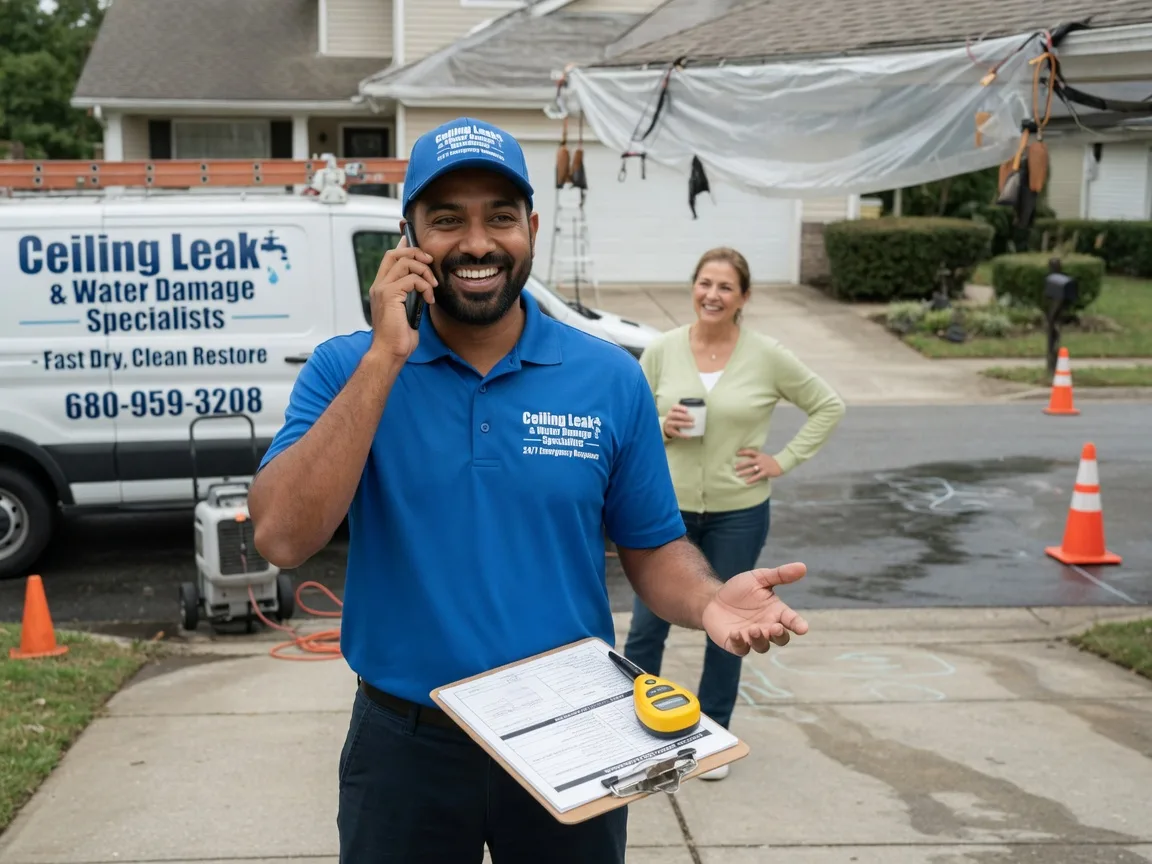 Ceiling Leak Cleanup Kingsbury, IN FAQs